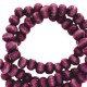 Wooden beads round 8mm Tillandsia purple